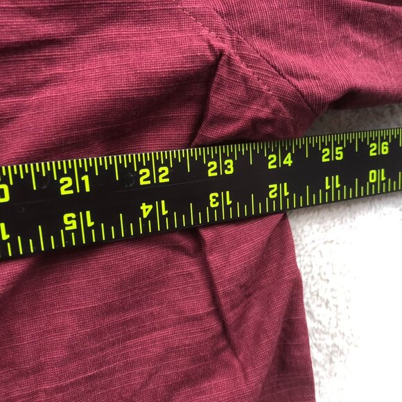 Coofandy Mens Shirt Size XXL Short Sleeve Button Up Shirt Red Classic Casual - Picture 5 of 9